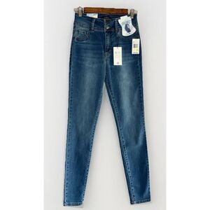 Curve Appeal Jeans High Rise Skinny Curve Creator Stretch Blue Shaping 4/27